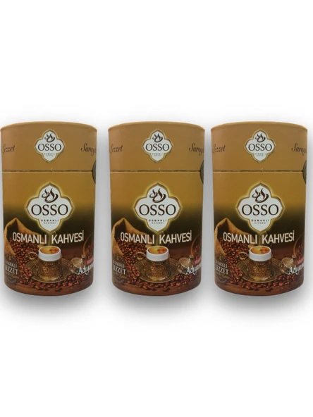 Osso 3’lü Silindir Osmanlı Kahvesi(3X200=600gr) ürün görseli 1