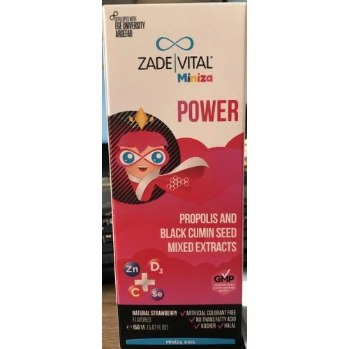 Zade Vital Miniza Power Sıvı Takviye Edici Gıda 150 ml ürün görseli 1