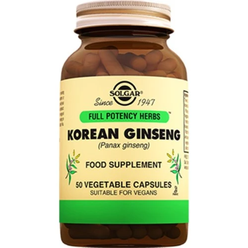 Solgar Korean Ginseng 50 Kapsül ürün görseli 1