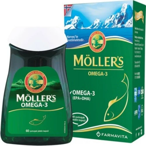 Mollers Omega 3 Takviye Edici Gıda 60 Yumuşak Kapsül ürün görseli 1