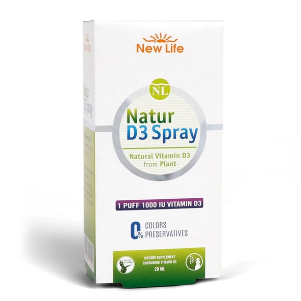 New Life Natur D3 Takviye Edici Gıda 20ml ürün görseli 1