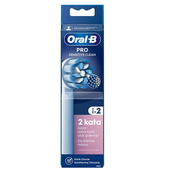 Oral-B Pro Sensitive Clean 2li Yedek Fırça Başlığı ürün görseli 1