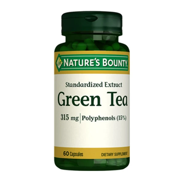 Natures Bounty Green Tea 315 mg. Takviye Edici Gıda 60 Kapsül ürün görseli 1