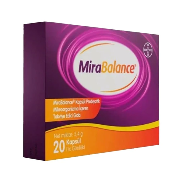 Bayer Mirabalance Probiyotik İçeren Takviye Edici Gıda 20 Kapsül ürün görseli 1