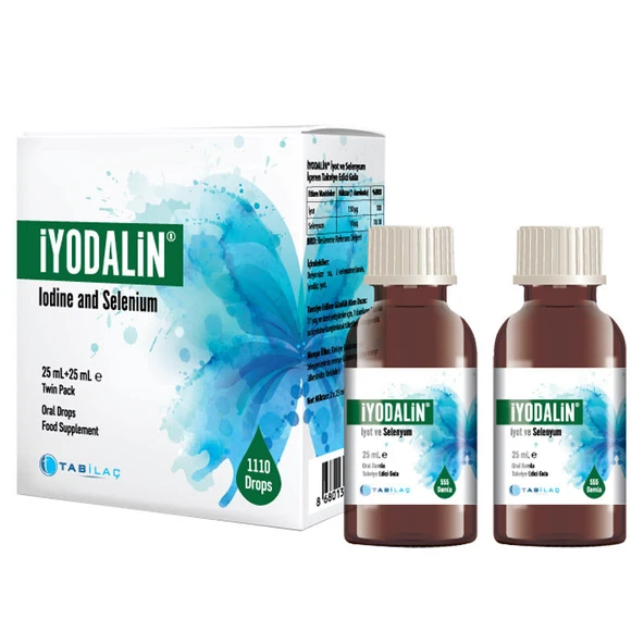 İyodalin İyot ve Selenyum Takviye Edici Gıda 25 ml + 25 ml ürün görseli 1