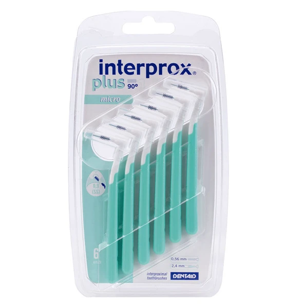 Dentaid INTERPROX Plus 2G Micro Blister 6 Adet - Yeşil - Arayüz Fırçası ürün görseli 1
