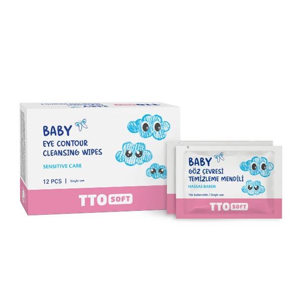 TTO Soft Baby Göz Çevresi Temizleme Mendili 12 Adet ürün görseli 1