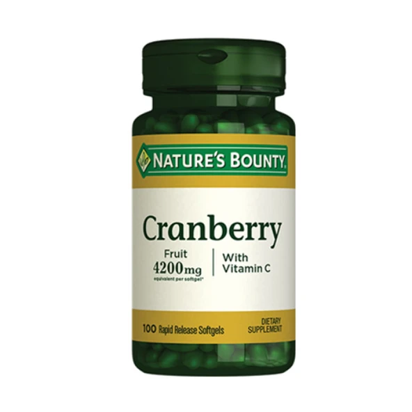 Natures Bounty Cranberry With Vitamin C Takviye Edici Gıda 100 Jelatin Kapsül ürün görseli 1