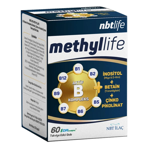 NBT İlaç Methllife Takviye Edici Gıda 60 Kapsül ürün görseli 1