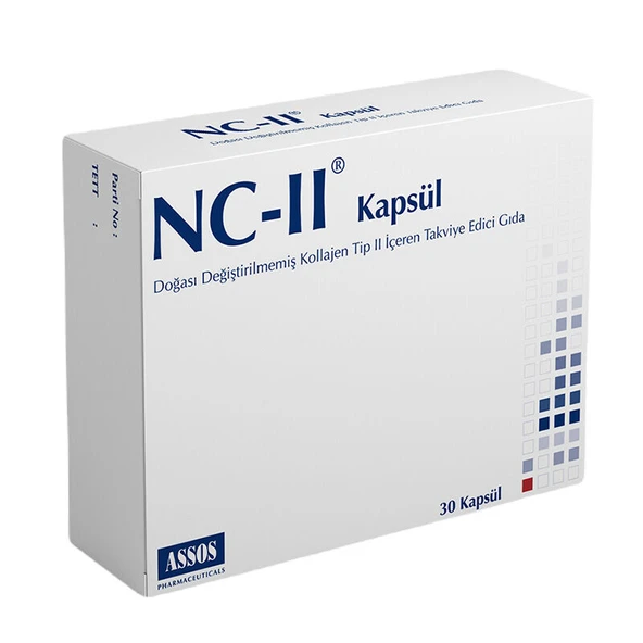 NC-II Kollajen Tip II Takviye Edici Gıda 30 Kapsül ürün görseli 1