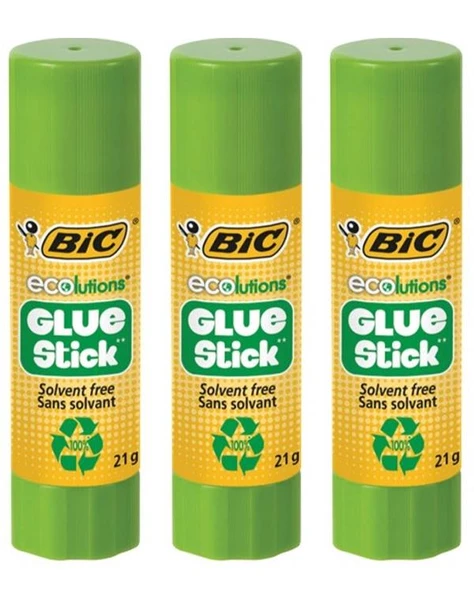 Bic Eco Glue Stick Yapıştırıcı 21 gr 3 Adet ürün görseli 1