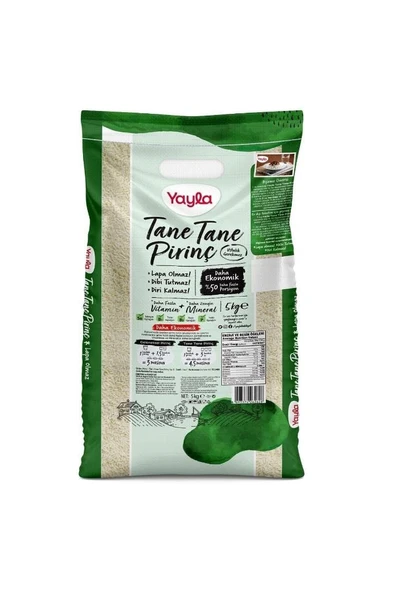 Yayla Tane Tane Pirinç 5 Kg ürün görseli 1