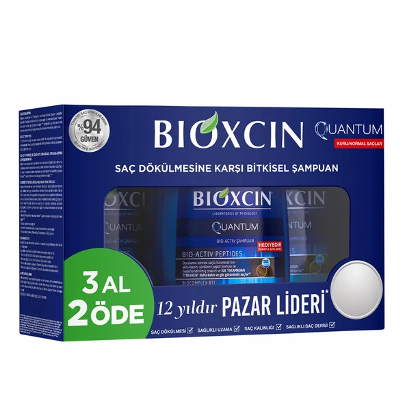 Bioxcin Quantum Şampuan 3al 2öde (Kuru-Normal Saçlar) ürün görseli 1
