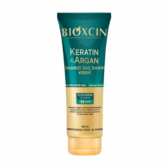 Bioxcin Keratin ve Argan Onarıcı Saç Bakım Kremi 250 ml ürün görseli 1