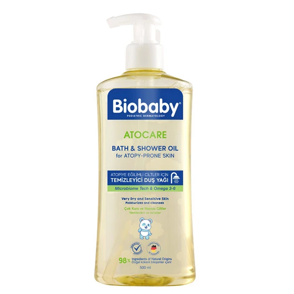 Biobaby Atocare Temizleyici Duş Yağı 500 ml ürün görseli 1