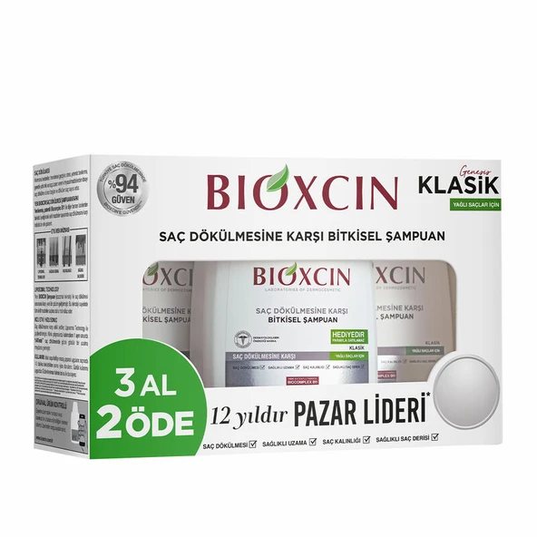 Bioxcin Genesis 3 Al 2 Öde Yağlı Saçlar İçin Şampuan ürün görseli 1