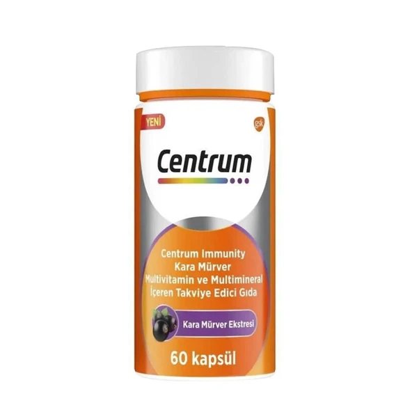 Centrum Immunity Kara Mürver İçeren Takviye Edici Gıda 60 kapsül ürün görseli 1
