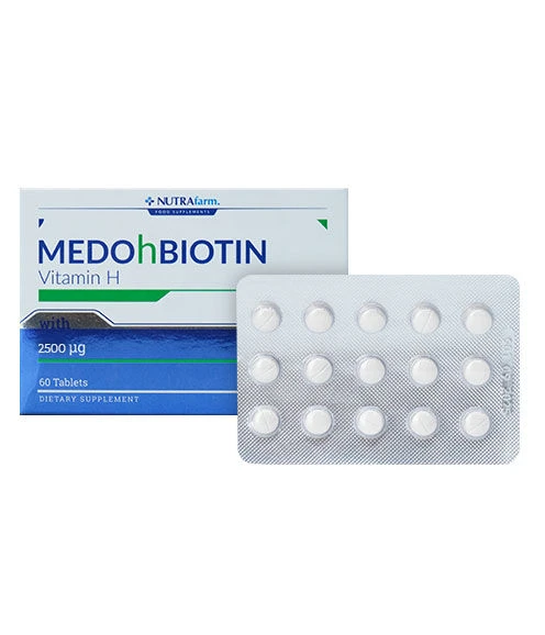 Dermoskin Medohbiotin Biotin 2,5mg 60 Tablet ürün görseli 1
