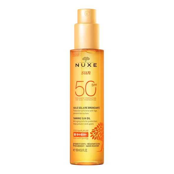 Nuxe Sun Huile Solaire Bronzlaştırıcı Yüz ve Vücut Yağı SPF50 150 ml ürün görseli 1