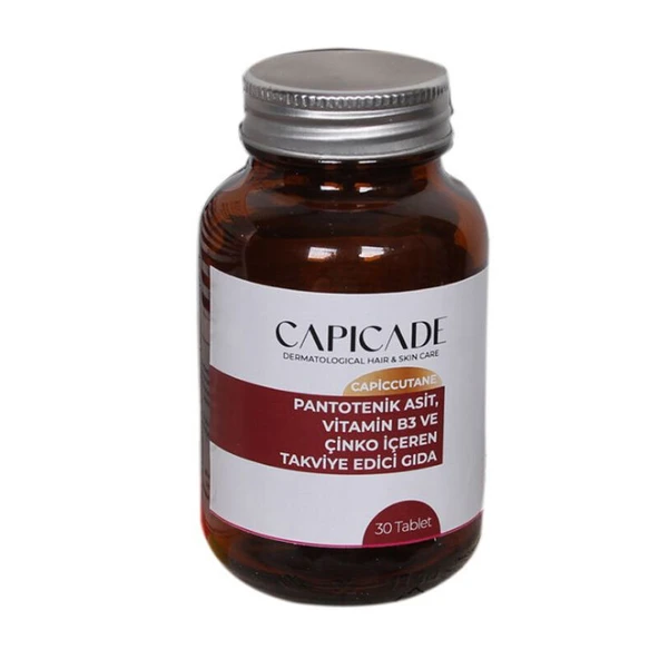 Capicade Capiccutane Pantotenik Asit Takviye Edici Gıda 30 Tablet ürün görseli 1