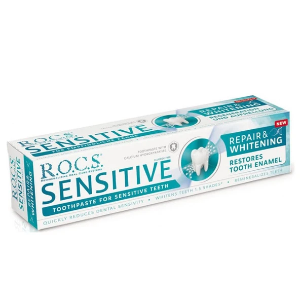 Rocs Sensitive Hassas Dişler İçin Beyazlatırıcı Diş Macunu 75 ml ürün görseli 1