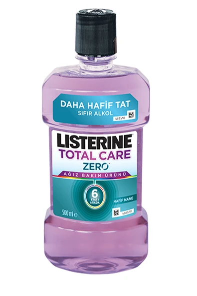 Listerine Total Care Zero Hafif Nane Ağız Bakım Ürünü 500 ml ürün görseli 1