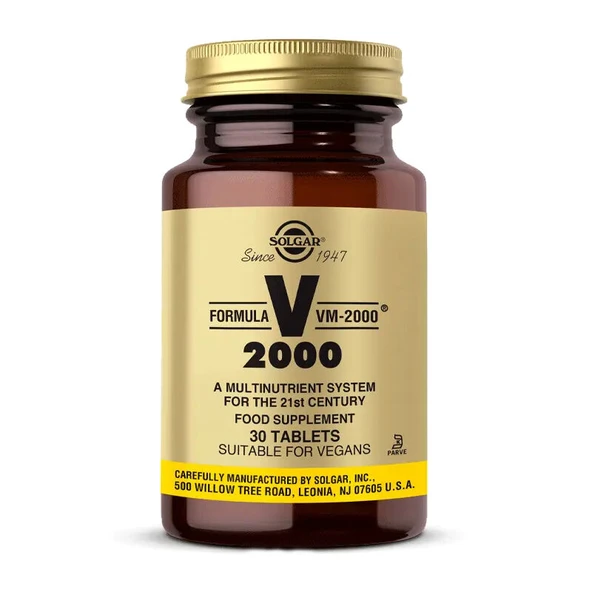 Solgar Formula VM-2000 Multivitamin ve Mineral 30 Tablet ürün görseli 1