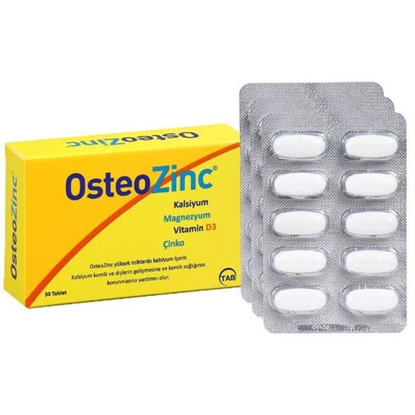 Osteozinc Takviye Edici Gıda 30 Tablet ürün görseli 1