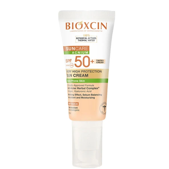 Bioxcin Suncare Acnium Tinted Spf50+ Güneş Kremi 50 ml ürün görseli 1