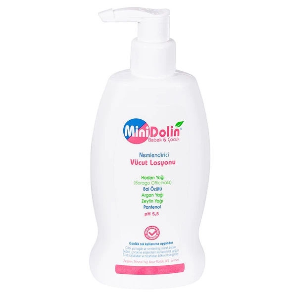 Minidolin Bebek Çocuk Nemlendirici Vücut Losyonu 250ml ürün görseli 1
