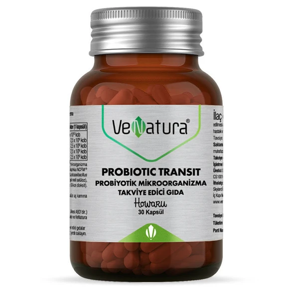 VeNatura Probiotic Transit Probiyotik Mikroorganizma 30 Kapsül ürün görseli 1