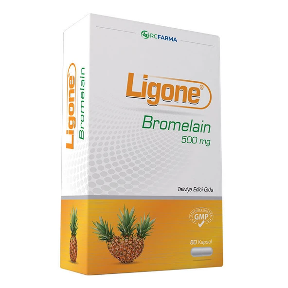 Ligone Bromelain 500mg 60 Kapsül ürün görseli 1