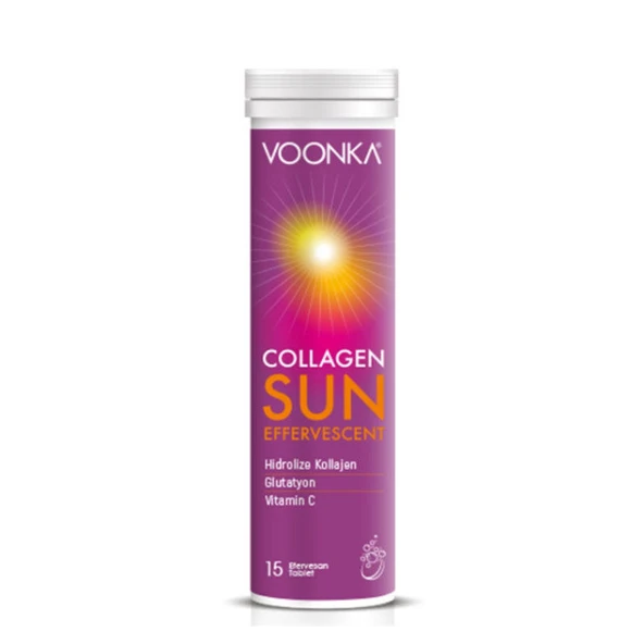 Voonka Collagen Sun Effervescent 15 Efervesan Tablet ürün görseli 1
