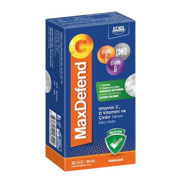 MaxDefend Takviye Edici Gıda 30 Saşe ürün görseli 1