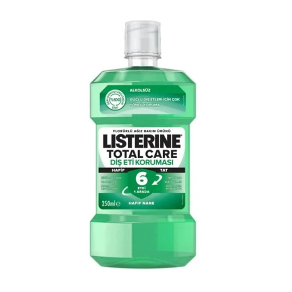 Listerine Diş Ve Diş Eti Koruması Ağız Bakım Suyu Alkolsüz 250 ml ürün görseli 1