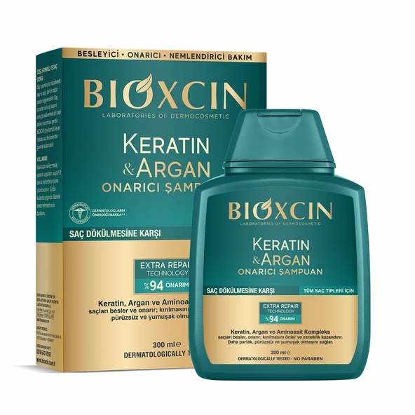 Bioxcin Keratin ve Argan Onarıcı Şampuan 300 ml ürün görseli 1