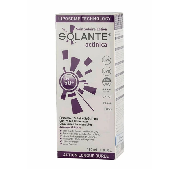 Solante Actinica Sun Care Lotion SPF 50+ 150 ml ürün görseli 1