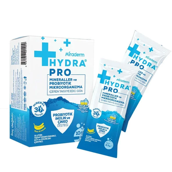 Miraderm Hydra Pro Mineral ve Probiyotik 10 Saşe Form ürün görseli 1