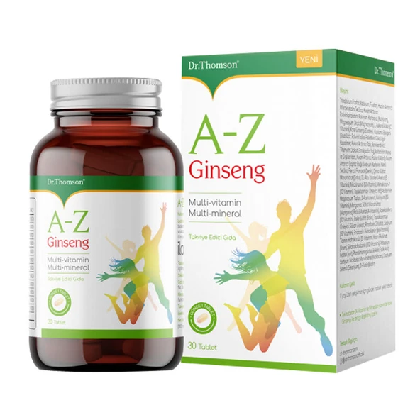 Dr. Thomson A-Z Ginseng Takviye Edici Gıda 30 Tablet ürün görseli 1