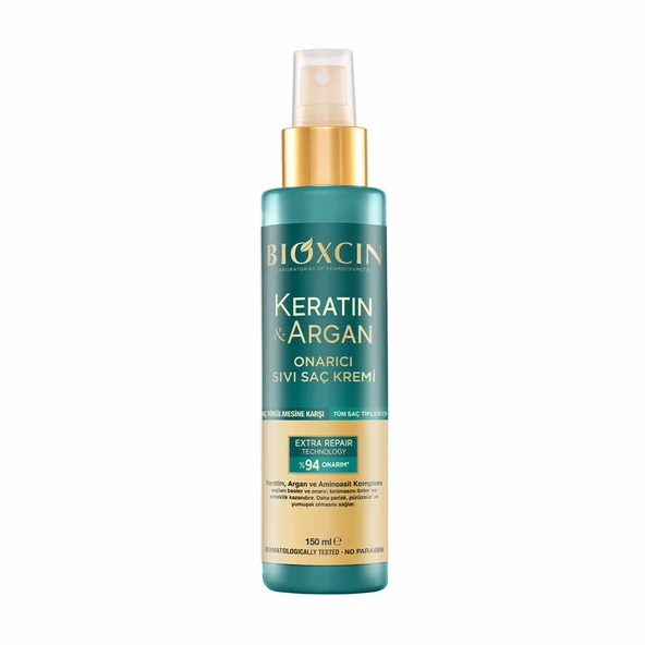 Bioxcin Keratin ve Argan Onarıcı Sıvı Saç Kremi 150 ml ürün görseli 1
