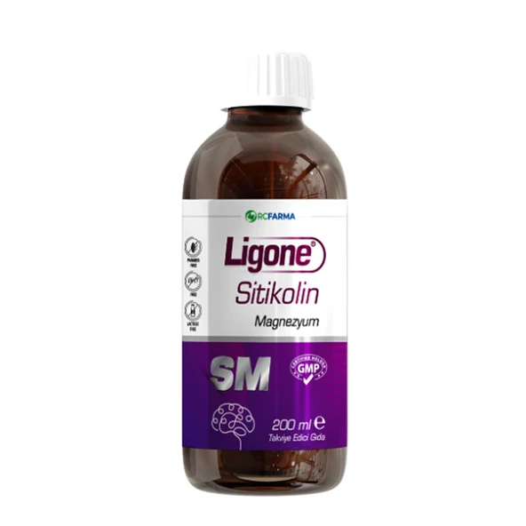 Ligone Sitikolin Magnezyum Sıvı Takviye Edici Gıda 200 ml ürün görseli 1