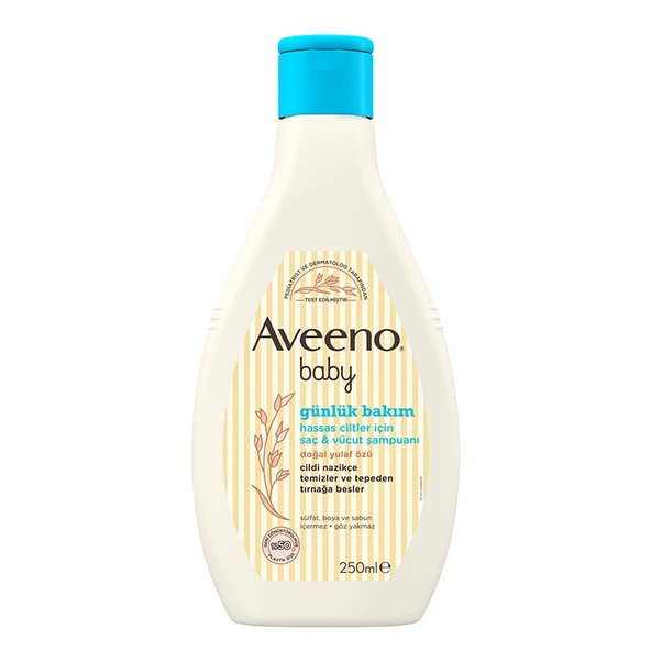Aveeno Baby Saç ve Vücut Şampuanı 250 ml ürün görseli 1