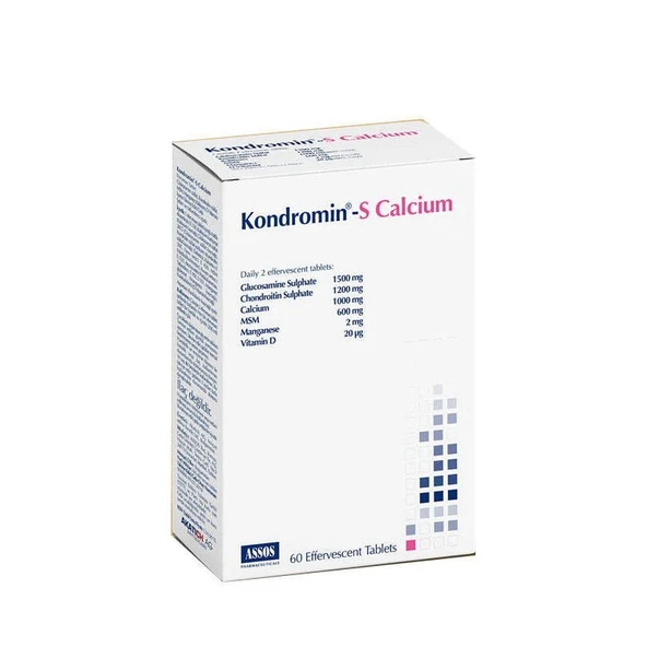 Kondromin-S Kalsiyum Efervesan Tablet 60 Tablet ürün görseli 1