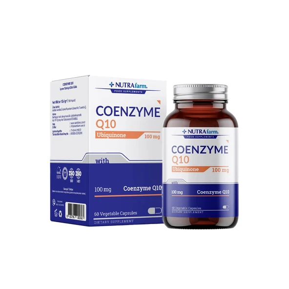 Dermoskin Nutrafarm Coenzyme Q10 100mg 60 Bitkisel Kapsül ürün görseli 1