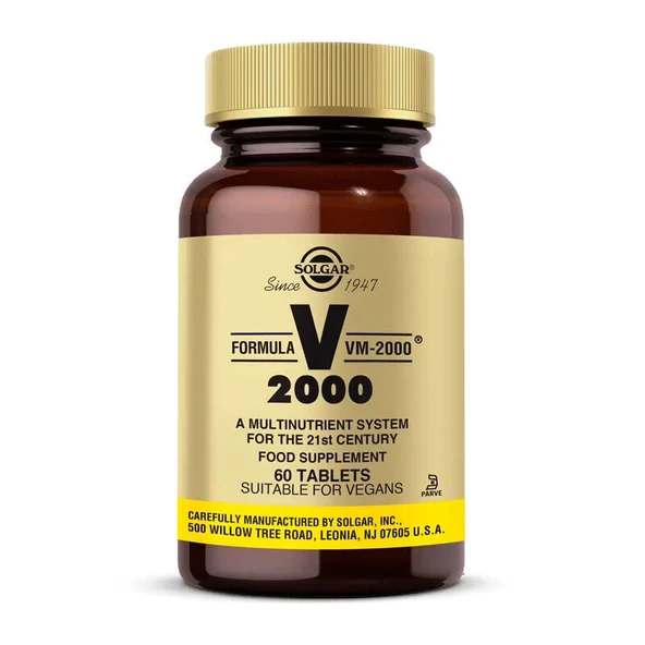 Solgar Formula VM-2000 Multivitamin ve Mineral 60 Tablet ürün görseli 1