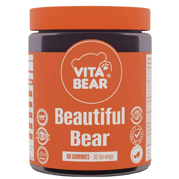 Vita Bear Beautiful Bear Takviye Edici Gıda 60 Gummy Adet ürün görseli 1