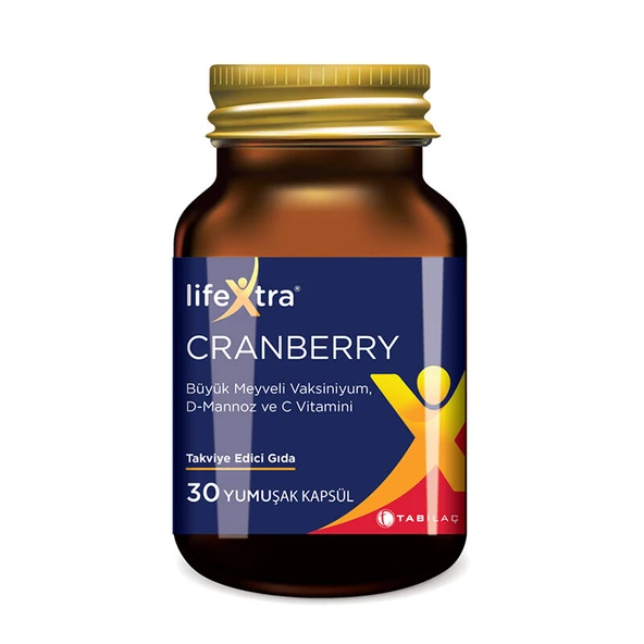 LifeXtra Cranberry 30 Yumuşak Kapsül ürün görseli 1