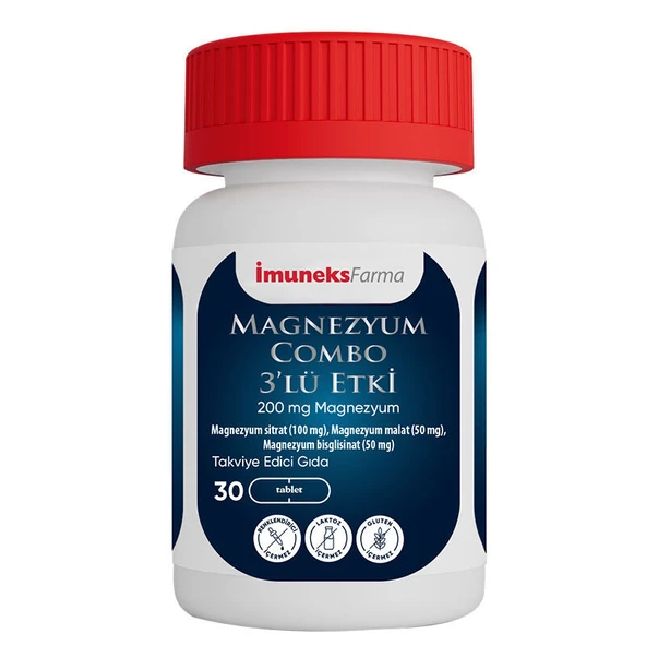 İmuneks Farma Magnezyum Combo 3lü Etki 60 Tablet ürün görseli 1