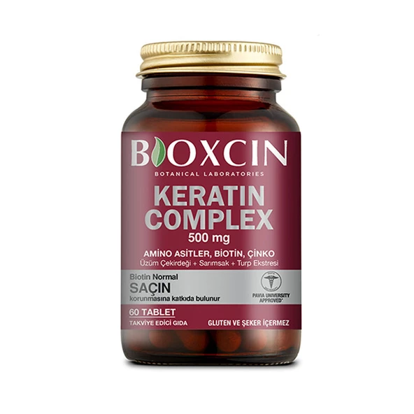Bioxcin Forte Keratin Complex Tablet Takviye Edici Gıda 60 Tablet ürün görseli 1