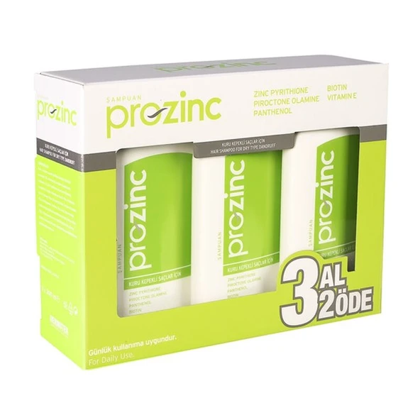 Prozinc Kuru Kepekli Saçlar İçin Şampuan 300 ml | 3 al 2 öde ürün görseli 1